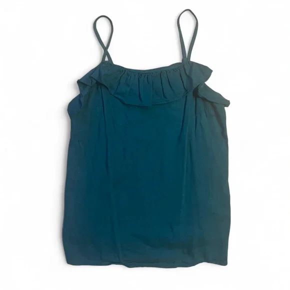 Teal Ruffle Camisole - Picture 1 of 6